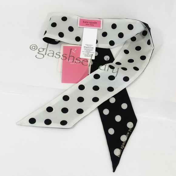 Kate Spade Lia Skinny Silk Tie - Picture 3 of 5